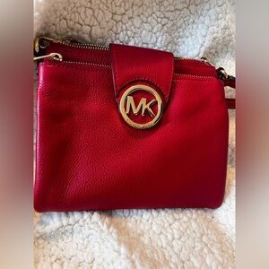 Michael Kors Cherry Red Crossbody Bag